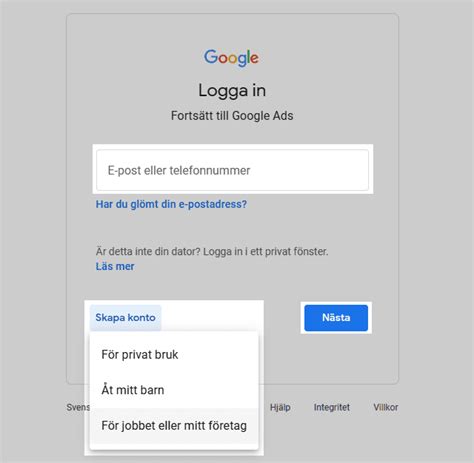 skapa ny gmail konto|Så här skapar du ett Gmail.
